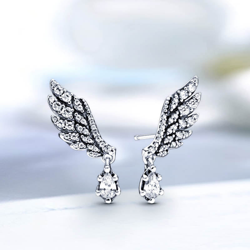 Boucles d'oreilles ailes d'ange : boucle-d-oreille par pegbijoux Boucles d'oreilles ailes d'ange : boucle-d-oreille par pegbijoux